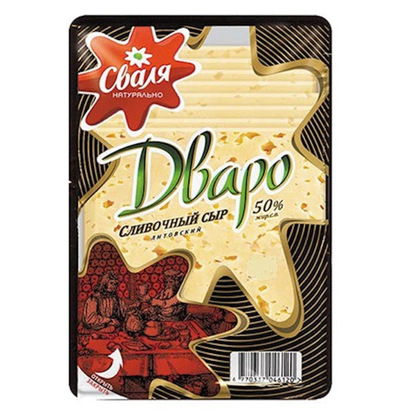 Sliced Cheese Dvaro 50% – 5.29 oz (150gr)